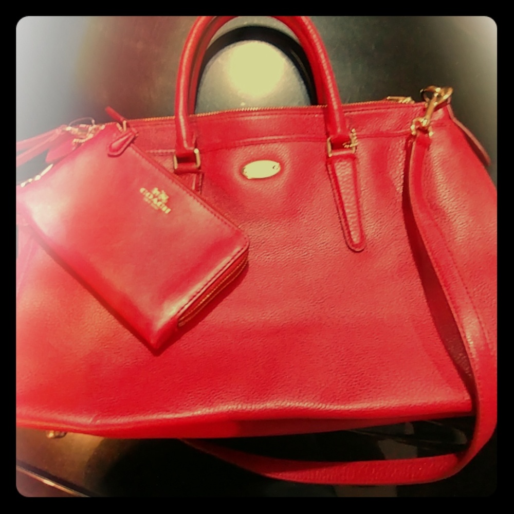 Coach bag and clutch
